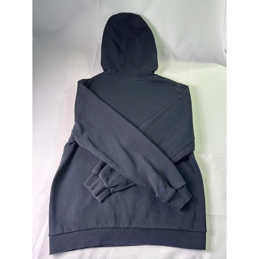 Nike Sportswear Club Fleece Hoodie Mens‎ XL Black Pullover White Swoosh Athletic